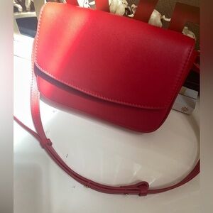 NWOT JOJOS RED FAUX LEATHER BAG